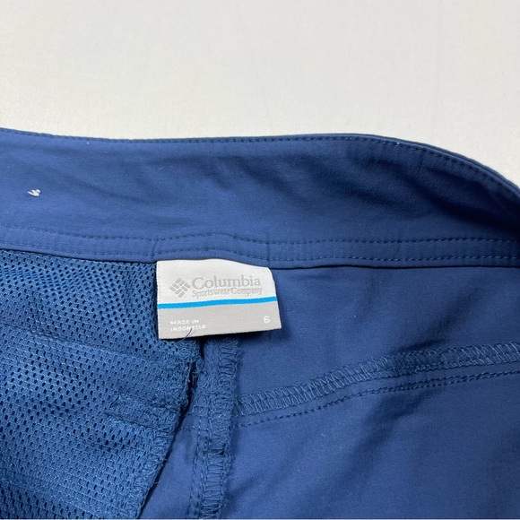Columbia Shorts Women’s Blue PFG Fishing  Hiking Camping Outdoors Size: 6 - Picture 6 of 15